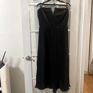 Black strapless pleated dress size size 3X. Shein. Worn once